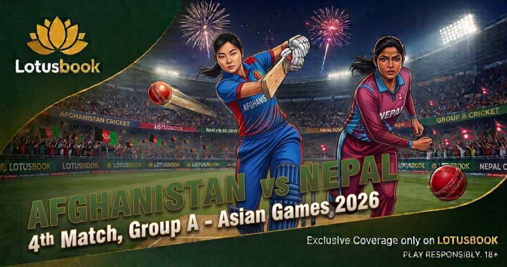 Afghanistan vs Nepal, 4th Match, Group A, Asian Games 2026 - Lotusbook