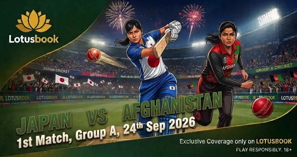 Japan vs Afghanistan, 1st Match, Group A, Asian Games 2026 - Lotusbook