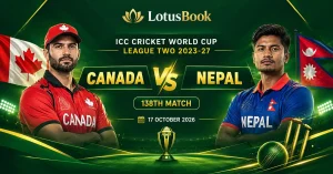Canada vs Nepal 138th Match - Lotusbook