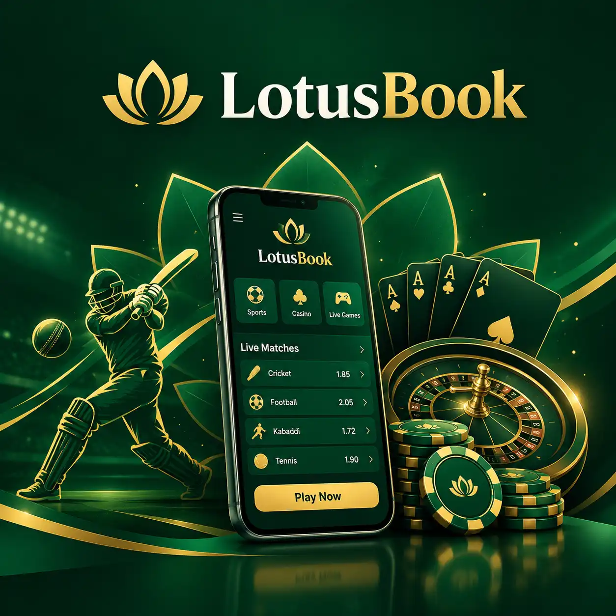 LotusBook online betting and casino platform