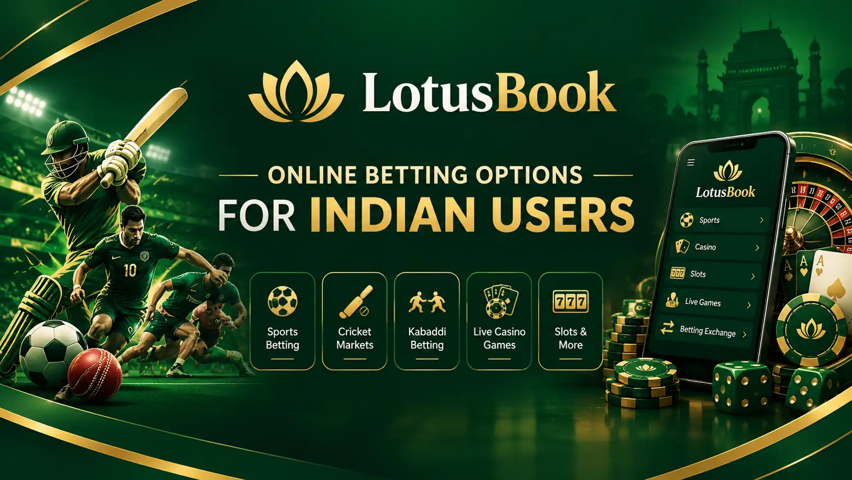 LotusBook online betting options for Indian users