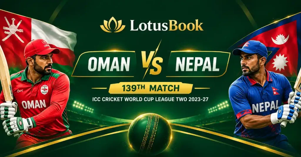 Oman vs Nepal 139th Match, ICC World Cup - Lotusbook.today-compressed